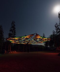 HH-TR01 - 6 Triangles Canopy Set - UV-Reactive Flurescent Ceiling Decoration - 3D-Preview