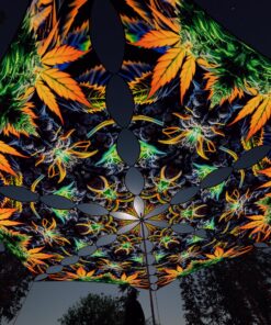 HH-TR01 - 6 Triangles Canopy Set - UV-Reactive Flurescent Ceiling Decoration - 3D-Preview