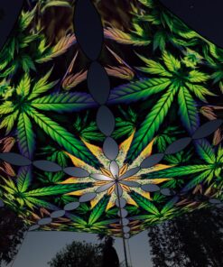 HH-TR02 - 6 Triangles Canopy Set - UV-Reactive Flurescent Ceiling Decoration - 3D-Preview