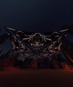 HL-TR01 and HL-TR02 - 6 Triangles Canopy Set - UV-Reactive Flurescent Ceiling Decoration - 3D-Preview