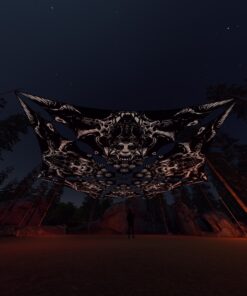 HL-TR01 - 6 Triangles Canopy Set - UV-Reactive Flurescent Ceiling Decoration - 3D-Preview