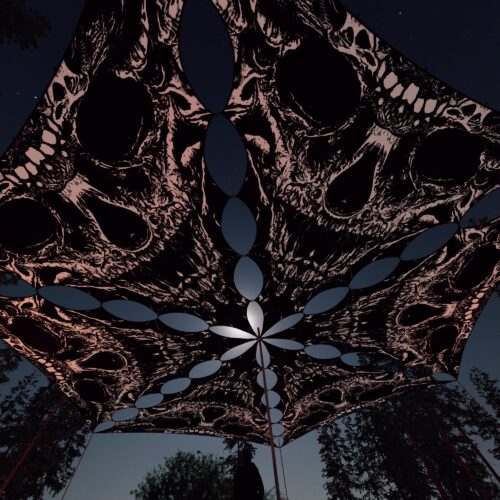 HL-TR02 - 6 Triangles Canopy Set - UV-Reactive Flurescent Ceiling Decoration - 3D-Preview