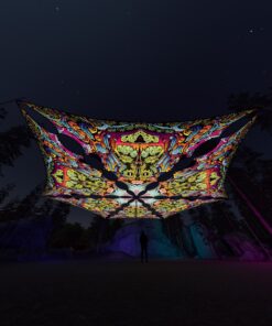 HN-TR01 - 6 Triangles Canopy Set - UV-Reactive Flurescent Ceiling Decoration - 3D-Preview