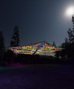 HN-TR01 - 6 Triangles Canopy Set - UV-Reactive Flurescent Ceiling Decoration - 3D-Preview