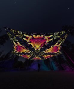 HN-TR02 - 6 Triangles Canopy Set - UV-Reactive Flurescent Ceiling Decoration - 3D-Preview