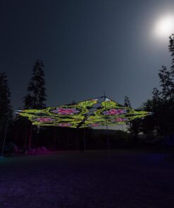 HN-TR03 - 6 Triangles Canopy Set - UV-Reactive Flurescent Ceiling Decoration - 3D-Preview