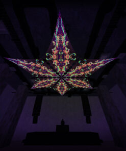 JS-DM02 - 6 Diamonds Canopy Set - UV-Reactive Flurescent Ceiling Decoration - 3D-Preview