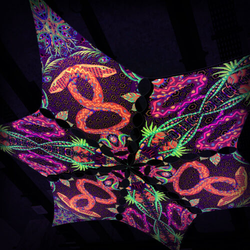 JS-DM03 and JS-DM01 - 6 Diamonds Canopy Set - UV-Reactive Flurescent Ceiling Decoration - 3D-Preview