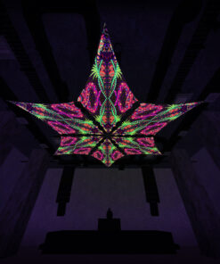 JS-DM03 - 6 Diamonds Canopy Set - UV-Reactive Flurescent Ceiling Decoration - 3D-Preview