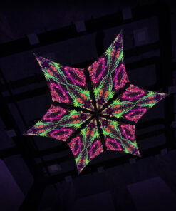 JS-DM03 - 6 Diamonds Canopy Set - UV-Reactive Flurescent Ceiling Decoration - 3D-Preview