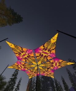 LB-DM01 - 6 Diamonds Canopy Set - UV-Reactive Flurescent Ceiling Decoration - 3D-Preview