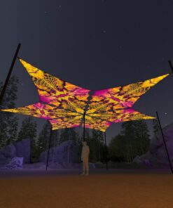 LB-DM01 - 6 Diamonds Canopy Set - UV-Reactive Flurescent Ceiling Decoration - 3D-Preview