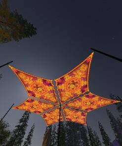 LB-DM02 - 6 Diamonds Canopy Set - UV-Reactive Flurescent Ceiling Decoration - 3D-Preview