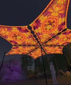 LB-DM02 - 6 Diamonds Canopy Set - UV-Reactive Flurescent Ceiling Decoration - 3D-Preview