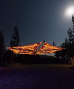 LB-TR02 - 6 Triangles Canopy Set - UV-Reactive Flurescent Ceiling Decoration - 3D-Preview