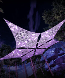 MT-DM01 - 6 Diamonds Canopy Set - UV-Reactive Flurescent Ceiling Decoration - 3D-Preview