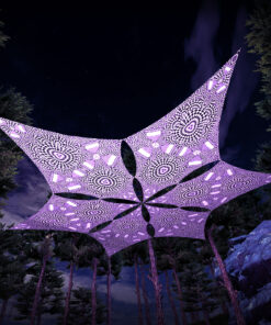 MT-DM01 - 6 Diamonds Canopy Set - UV-Reactive Flurescent Ceiling Decoration - 3D-Preview