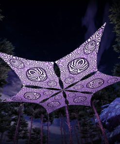 MT-DM02 - 6 Diamonds Canopy Set - UV-Reactive Flurescent Ceiling Decoration - 3D-Preview