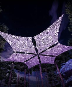 MT-DM03 - 6 Diamonds Canopy Set - UV-Reactive Flurescent Ceiling Decoration - 3D-Preview