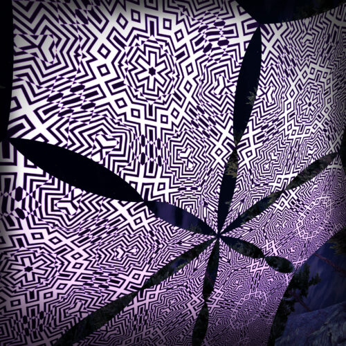 MT-DM03 - 6 Diamonds Canopy Set - UV-Reactive Flurescent Ceiling Decoration - 3D-Preview