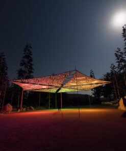 MT-TR01 and MT-TR02 - 6 Triangles Canopy Set - UV-Reactive Flurescent Ceiling Decoration - 3D-Preview