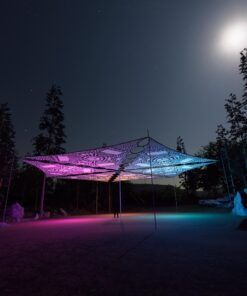 MT-TR01 - 6 Triangles Canopy Set - UV-Reactive Flurescent Ceiling Decoration - 3D-Preview