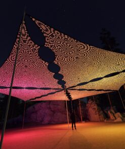 MT-TR03 - 6 Triangles Canopy Set - UV-Reactive Flurescent Ceiling Decoration - 3D-Preview