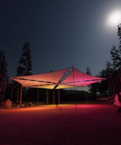 MT-TR03 - 6 Triangles Canopy Set - UV-Reactive Flurescent Ceiling Decoration - 3D-Preview