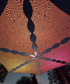 MT-TR03 - 6 Triangles Canopy Set - UV-Reactive Flurescent Ceiling Decoration - 3D-Preview