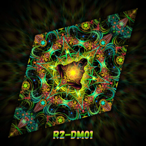 R2-DM01 - UV-Reactive Fluorescent Diamond - Design Preview