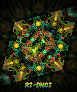 R2-DM02 - UV-Reactive Fluorescent Diamond - Design Preview