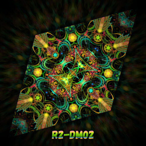 R2-DM02 - UV-Reactive Fluorescent Diamond - Design Preview
