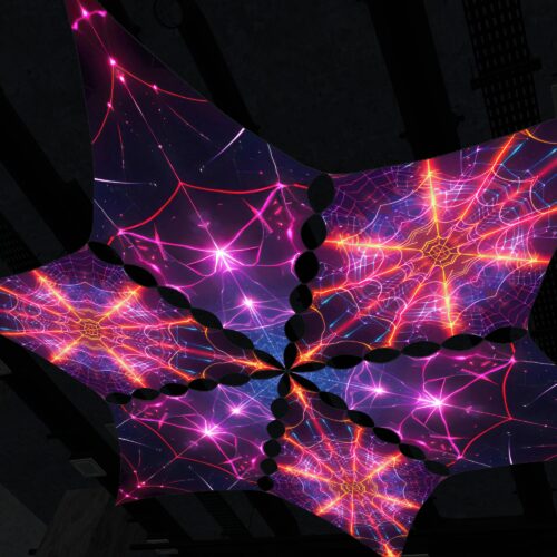 SG-DM01 and SG-DM02 - 6 Diamonds Canopy Set - UV-Reactive Flurescent Ceiling Decoration - 3D-Preview