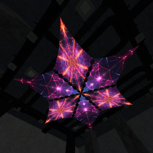 SG-DM01 and SG-DM02 - 6 Diamonds Canopy Set - UV-Reactive Flurescent Ceiling Decoration - 3D-Preview