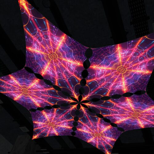 SG-DM01 - 6 Diamonds Canopy Set - UV-Reactive Flurescent Ceiling Decoration - 3D-Preview