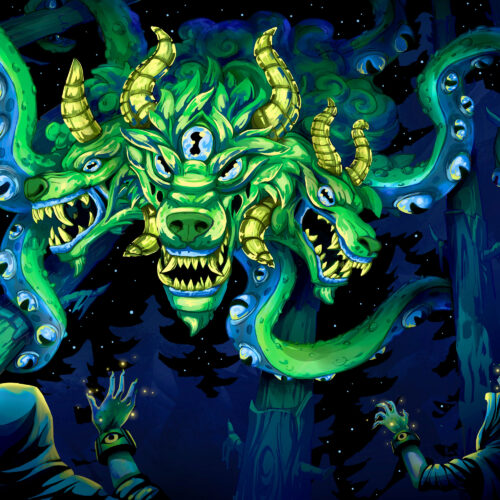 Shub-Niggurath Dark Ritual - Art by Andrei Verner - Closeup