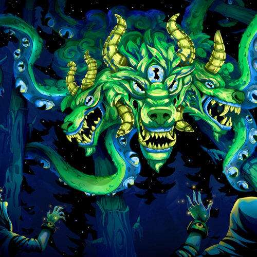 Shub-Niggurath Dark Ritual - Art by Andrei Verner - Closeup