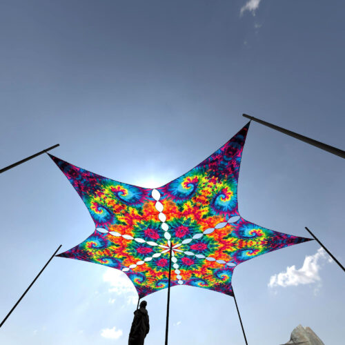 TD-DM01 - 6 Diamonds Canopy Set - UV-Reactive Flurescent Ceiling Decoration - 3D-Preview