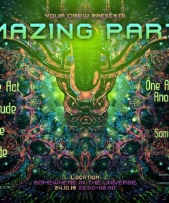 Alien Enlightenment - Free Party Promotion Materials - A5 Flyer template