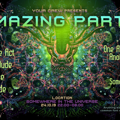 Alien Enlightenment - Free Party Promotion Materials - Facebook Event Cover Template