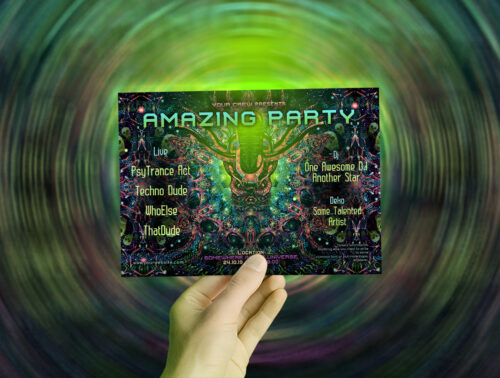 Alien Enlightenment - Free Party Promotion Materials - A5 Flyer template