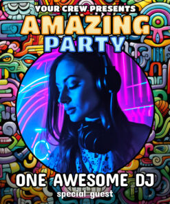 Aztec God - Free Party Promotion Materials - Facebook Instagram Post Template - Featured Artist