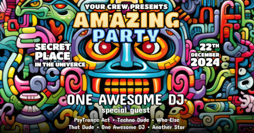 Aztec God - Free Party Promotion Materials - Facebook Event Cover Template