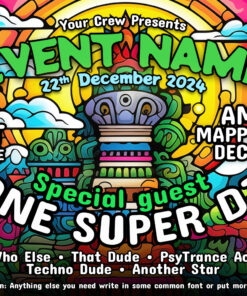 Aztec Temple - Free Party Promotion Materials - Facebook Event Cover Template