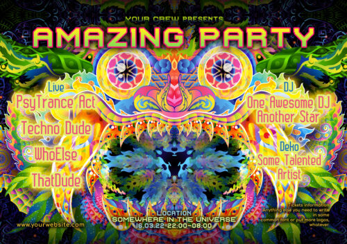 Barong - Free Party Promotion Materials - A5 Flyer template