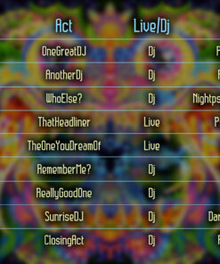 Barong - Free Party Promotion Materials - Event Time-Table Schedule Template