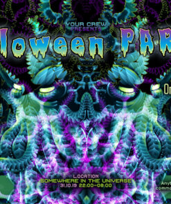 Cthulhu Mandala - Free Party Promotion Materials - Facebook Event Cover Template