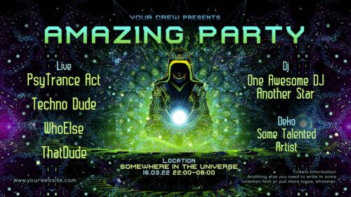 Enlightenment - Free Party Promotion Materials - Facebook Event Cover Template