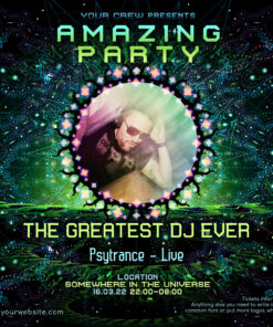 Enlightenment - Free Party Promotion Materials - Facebook Instagram Post Template - Featured Artist