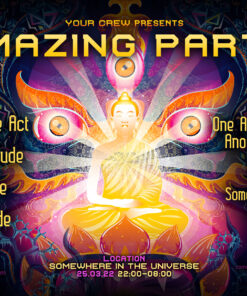 Frozen Corals - Free Party Promotion Materials - A5 Flyer template